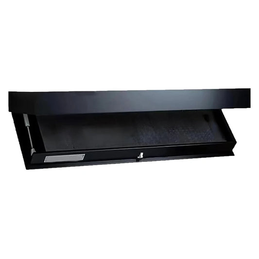 Wooden Flap Shelf With Concealed Secret Compartment Wall Mounted