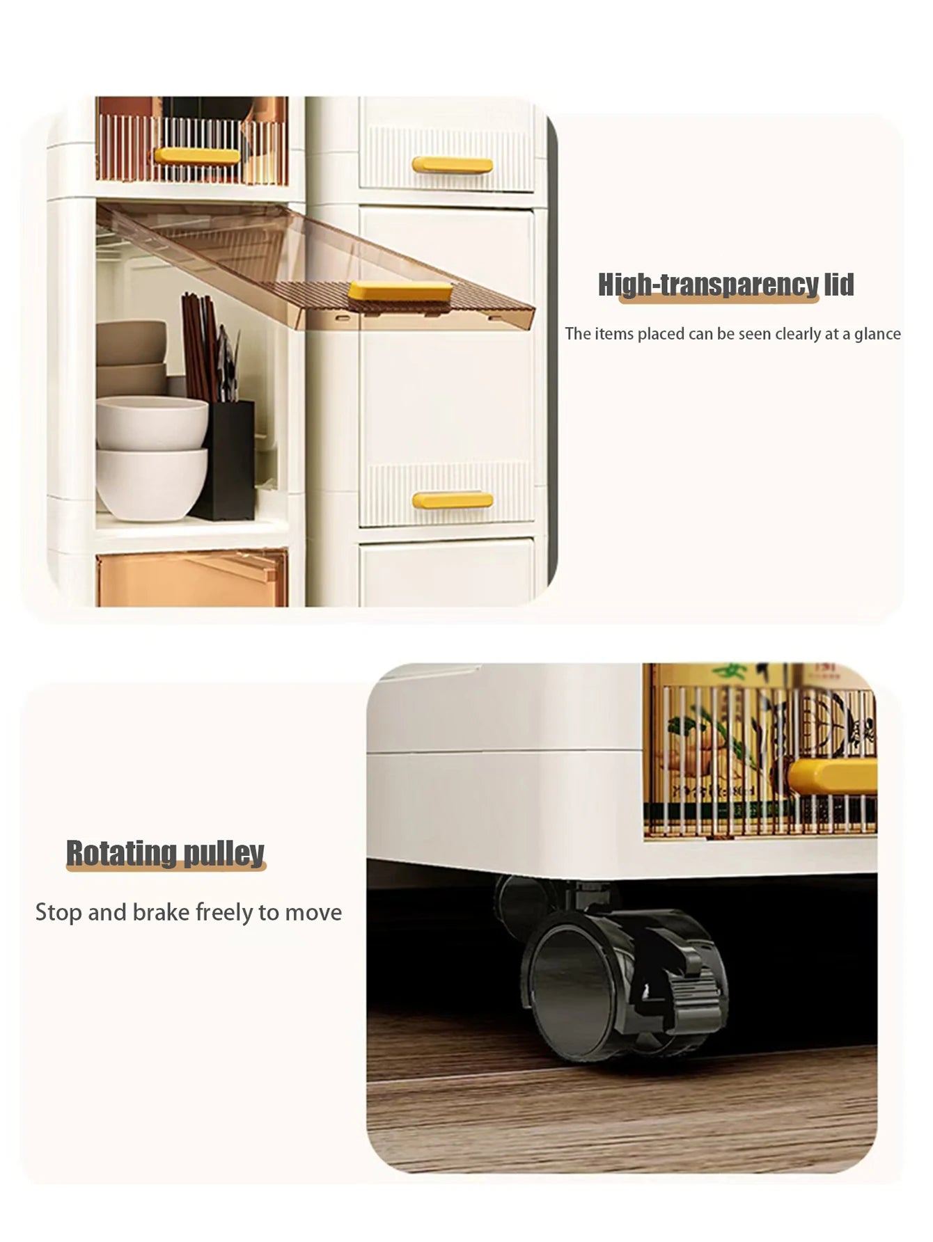 5 Layer Narrow Gap Storage Cabinet Plastic Office Organizer