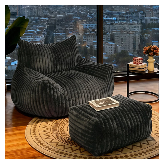 Reading Chair Bean Bag For Adults Living Room Foam Couch