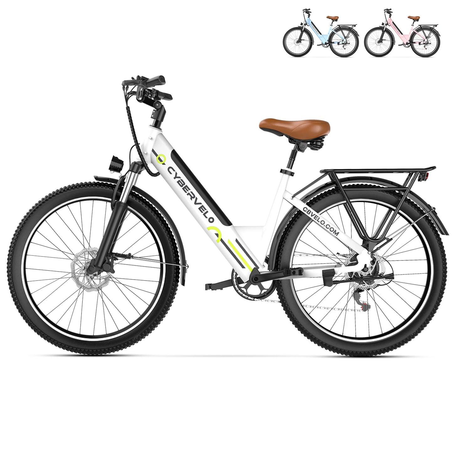 CYBERVELO EK2 1000W Step-Through Electric Bike For Adults