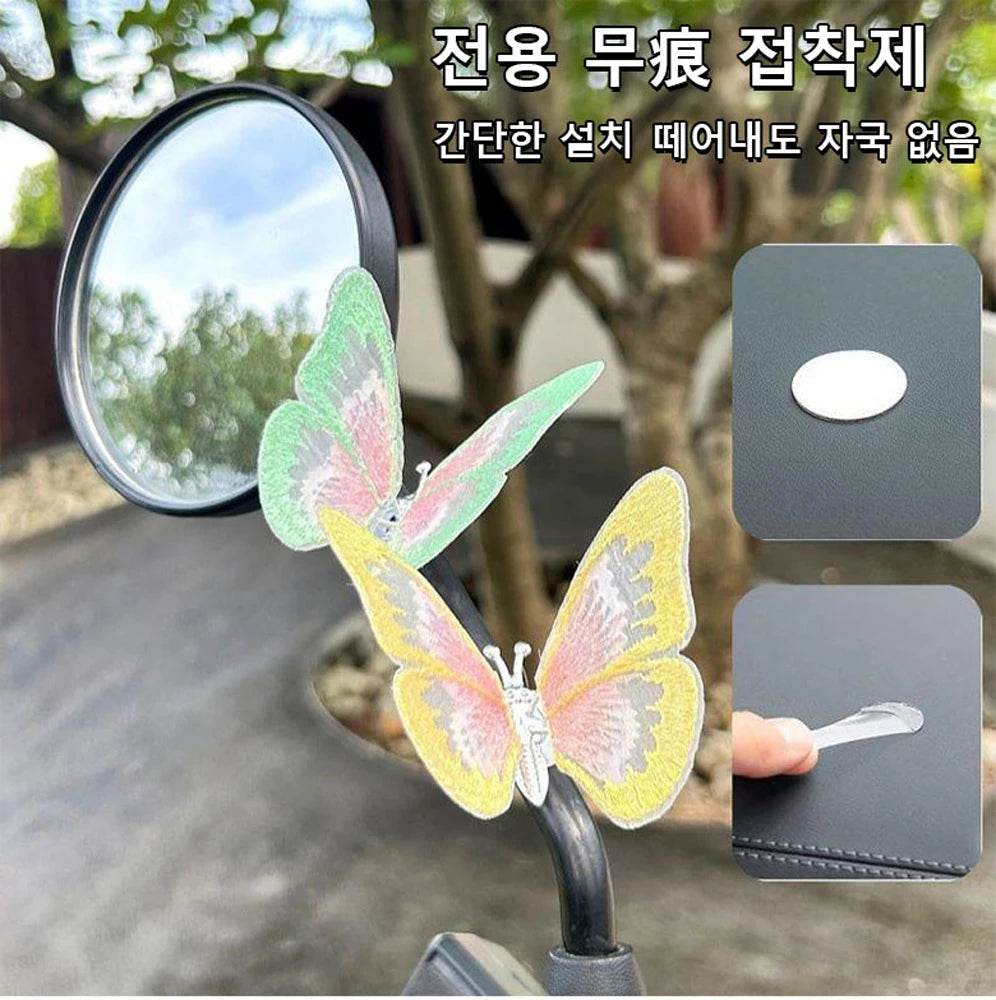 NONECN 6Pcs 3D Moving Butterfly Car Dashboard Air Vent Decor