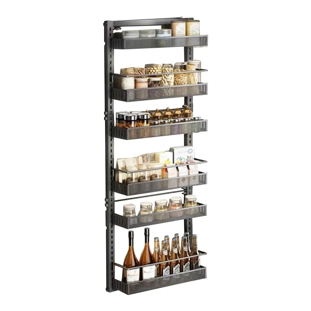 HiMISS 6 Tier Over Door Pantry Organizer With Adjustable Baskets