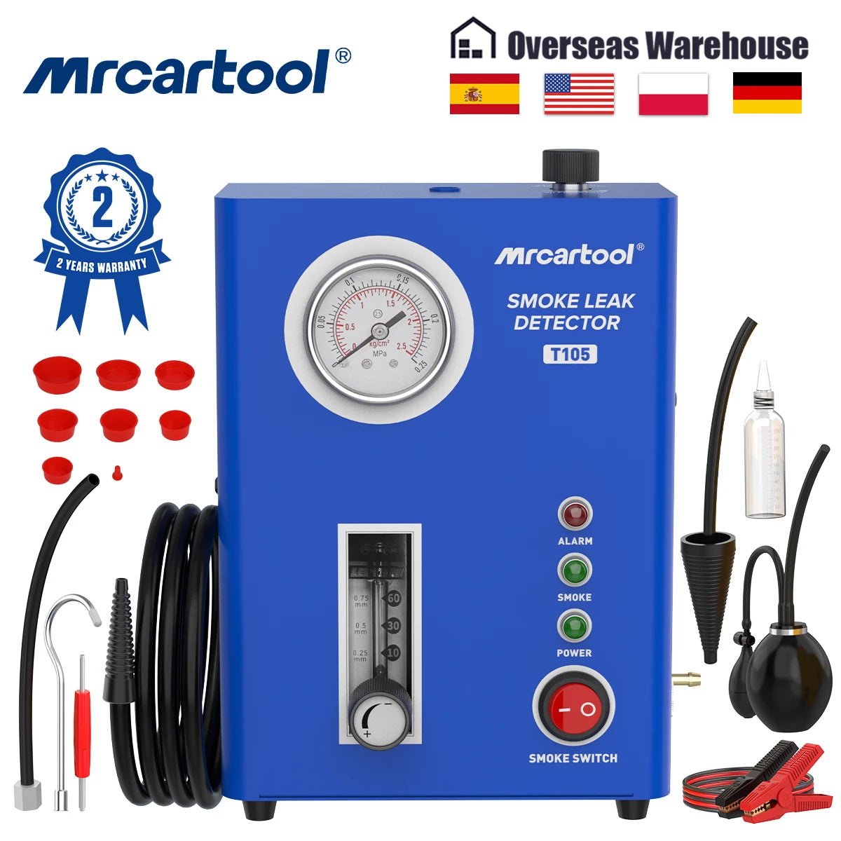 MR CARTOOL T105 Car Smoke Leak Detector For EVAP Systems