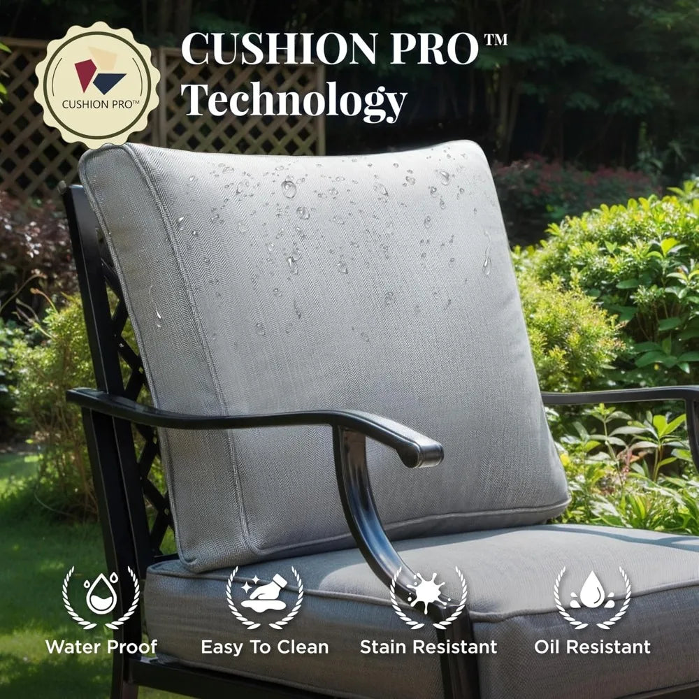 Outdoor Patio Furniture Set 6 Piece Wicker Rattan Sofa Chairs