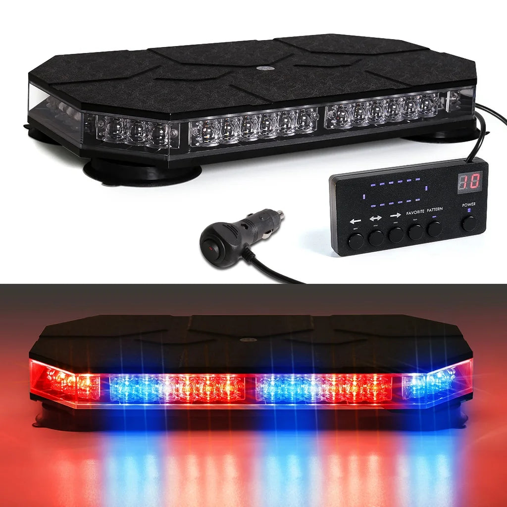 VGETTING 42 LED Car Roof Top Strobe Lights Magnetic Mount