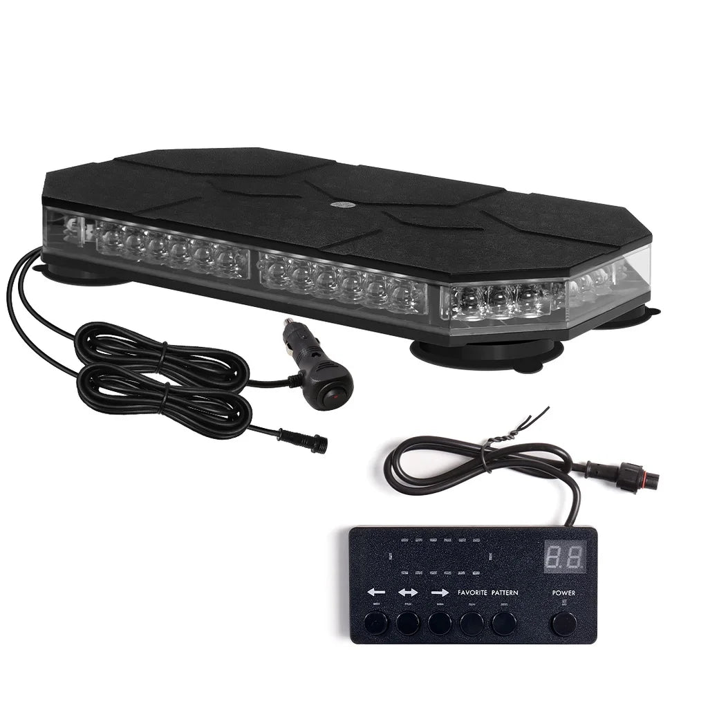 VGETTING 42 LED Car Roof Top Strobe Lights Magnetic Mount
