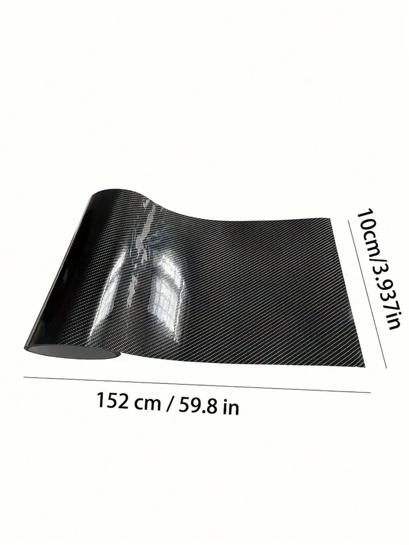Glossy Carbon Fiber Vinyl Wrap For Car Interior Trim