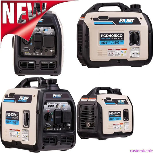 XMSJ Ultra Quiet 4000W Gas Inverter Portable Generator