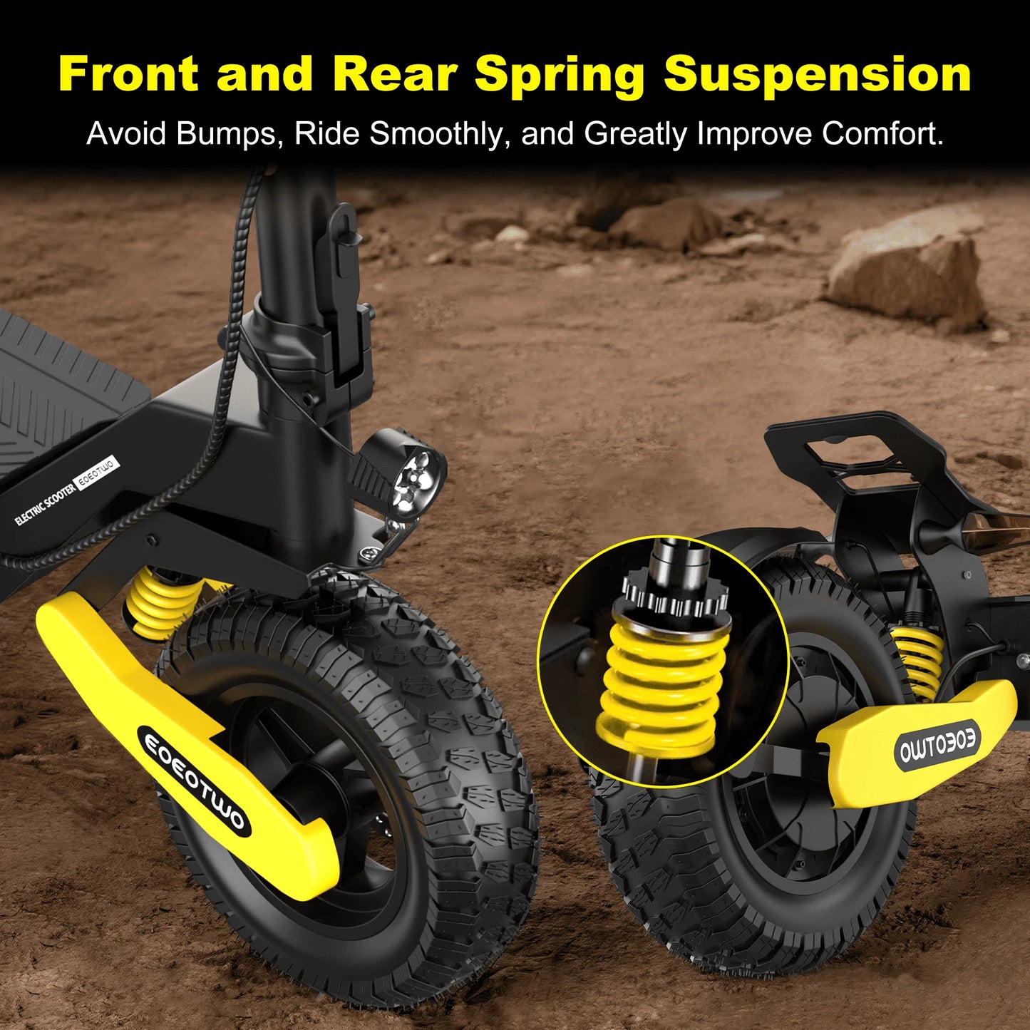 EOEOTWO GT06 Electric Scooter 1200W 30MPH Off Road Foldable