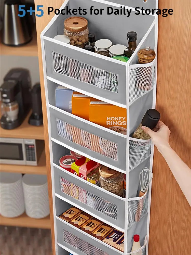 Over The Door 5 Shelf Organizer With Anti Tilt