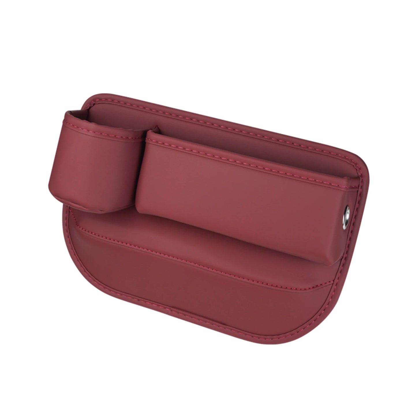 Car Seat Gap Filler Organizer PU Leather Cup Holder Bag