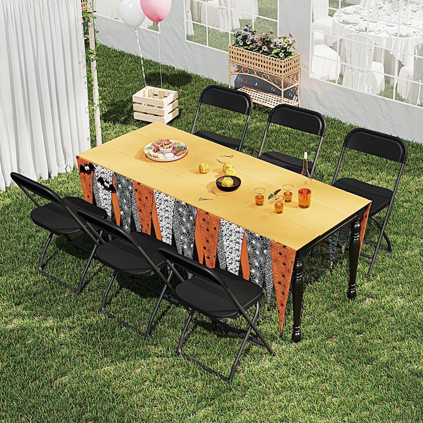 JHK Plastic Folding Chair 10 Pack Lightweight Indoor Outdoor