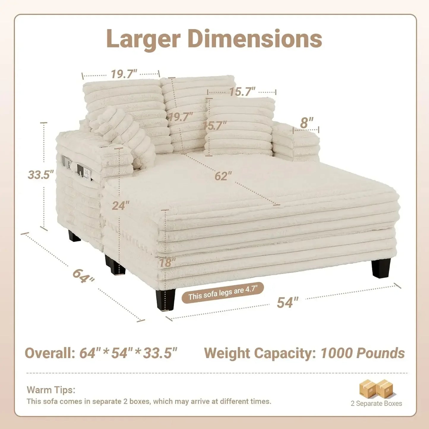 Chaise Lounge Chair Indoor Sleeper Sofa Bed With Wood Frame