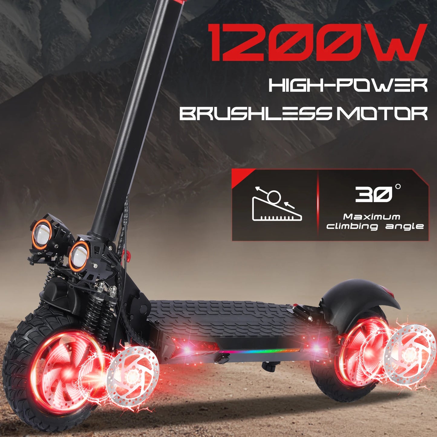 Obarter J11 48V Electric Scooter With Brushless Motor