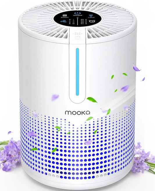 MOOKA Air Purifier H13 HEPA Bedroom Portable USB