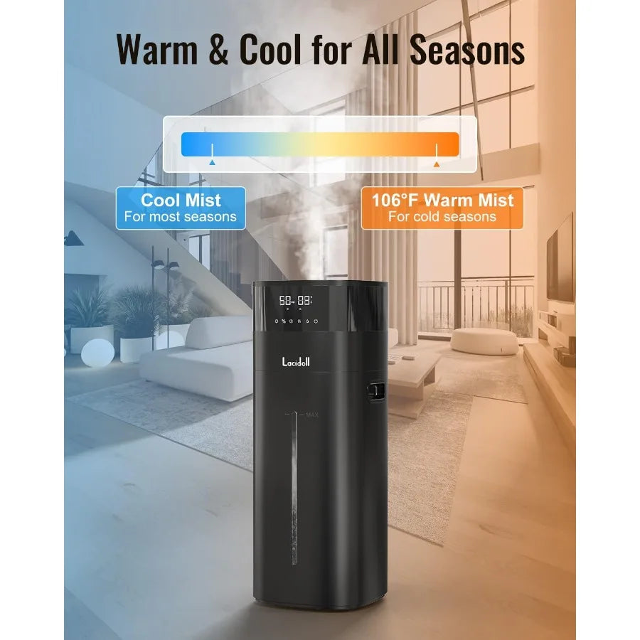 XMSJ Warm and Cool Mist Humidifier for Large Rooms