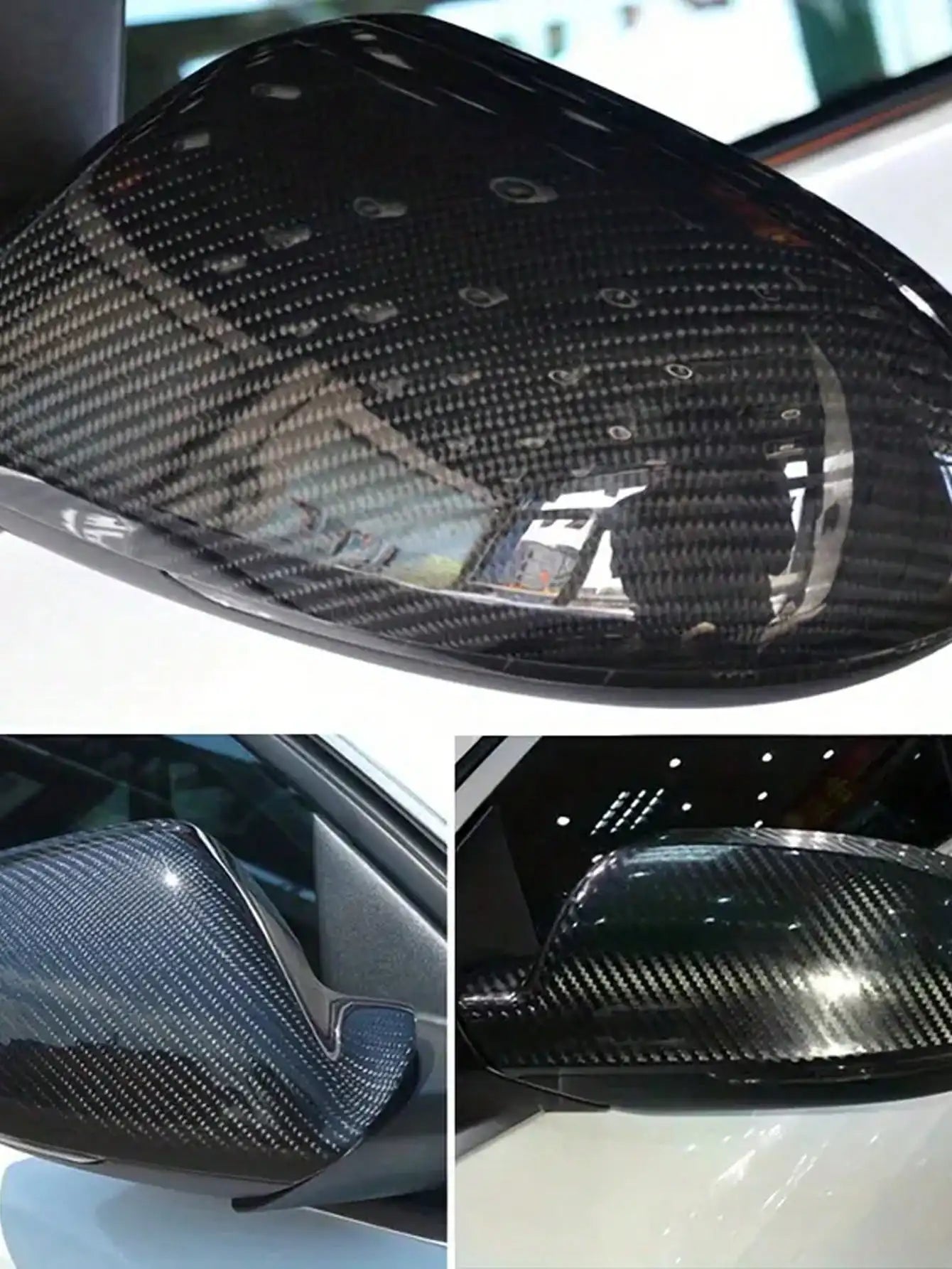 Glossy Carbon Fiber Vinyl Wrap For Car Interior Trim