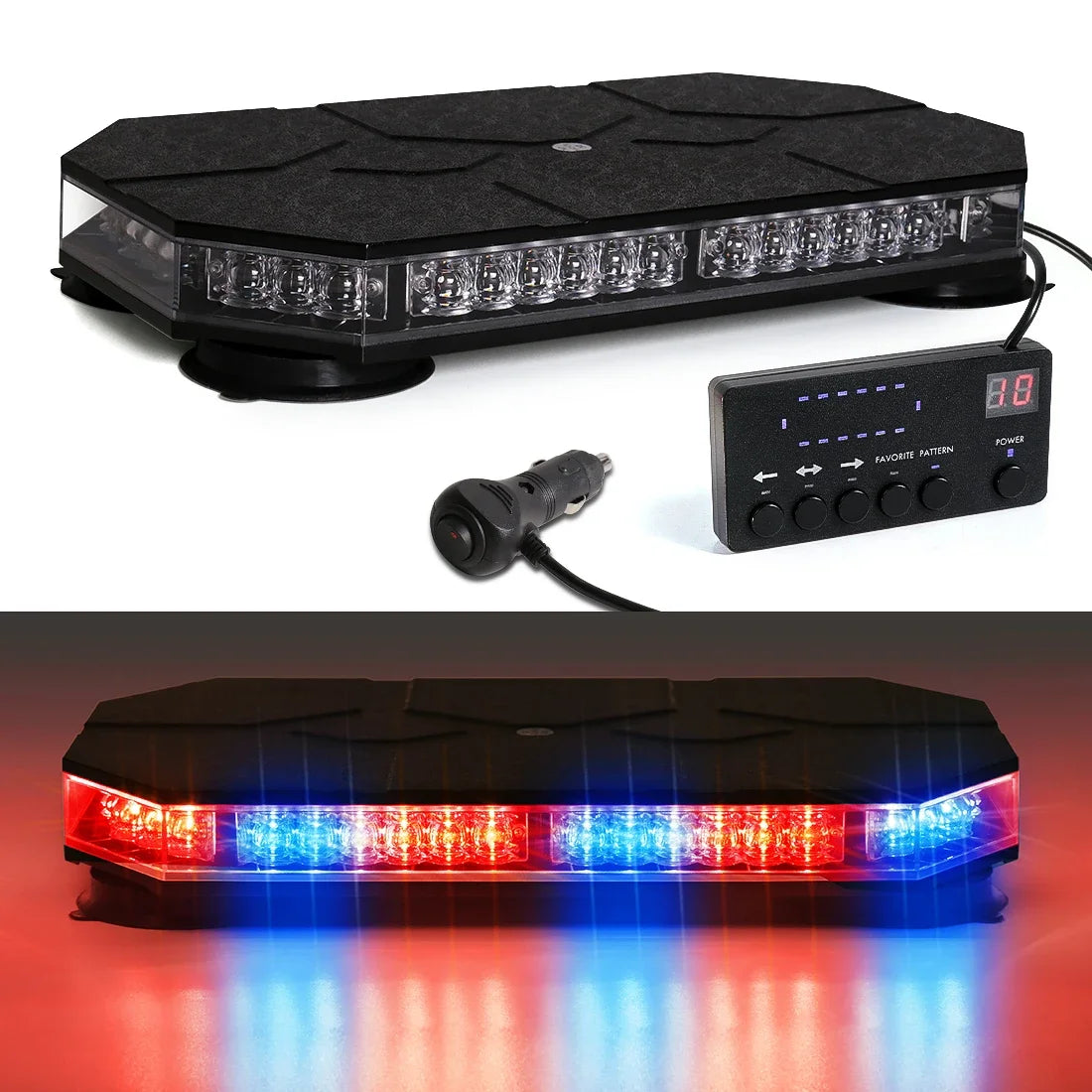 Magic Colorm 42 LED Car Roof Top Warning Light Strobe