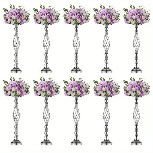 2/10 Piece Metal Vase Set, Wedding Party, Birthday Party, Christmas and Halloween Decoration