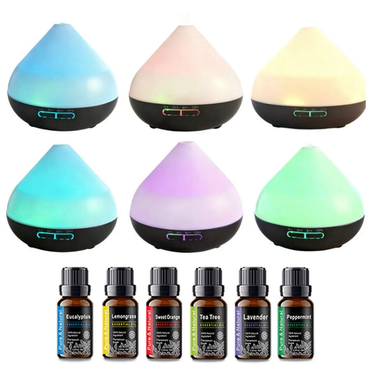 Miflame Ultrasonic Air Humidifier Aromatherapy Diffuser Six Oils