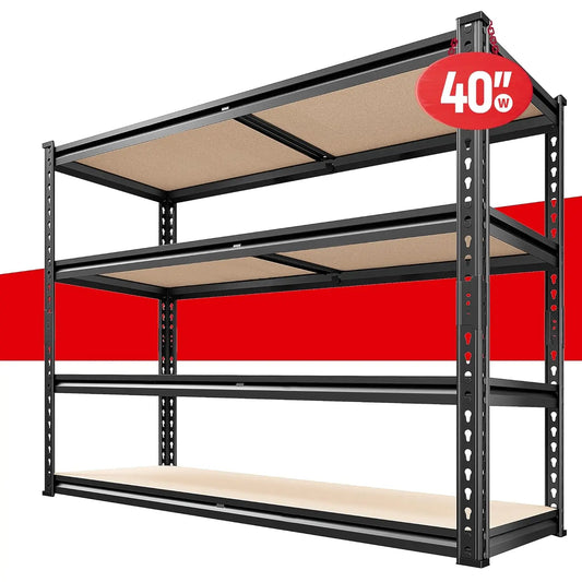 4 Tier Adjustable Metal Garage Shelving Heavy Duty Storage Rack