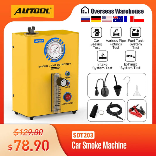 AUTOOL SDT203 Automotive Evap Smoke Leak Detector For Car