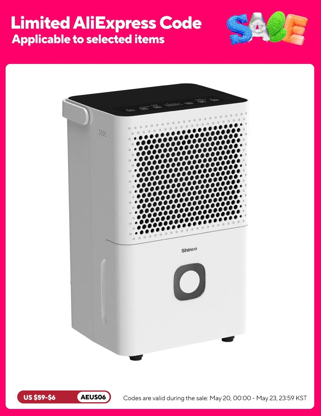 Shinco 30 Pints Dehumidifier For Home Basements Auto Drain Hose