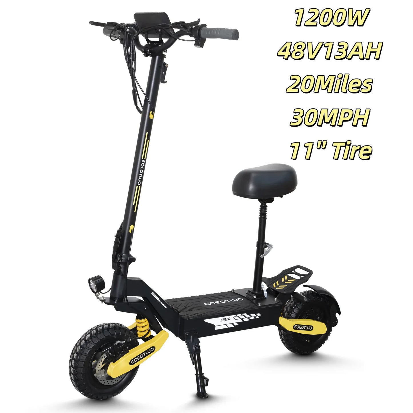 EOEOTWO GT06 Electric Scooter 1200W 30MPH Off Road Foldable