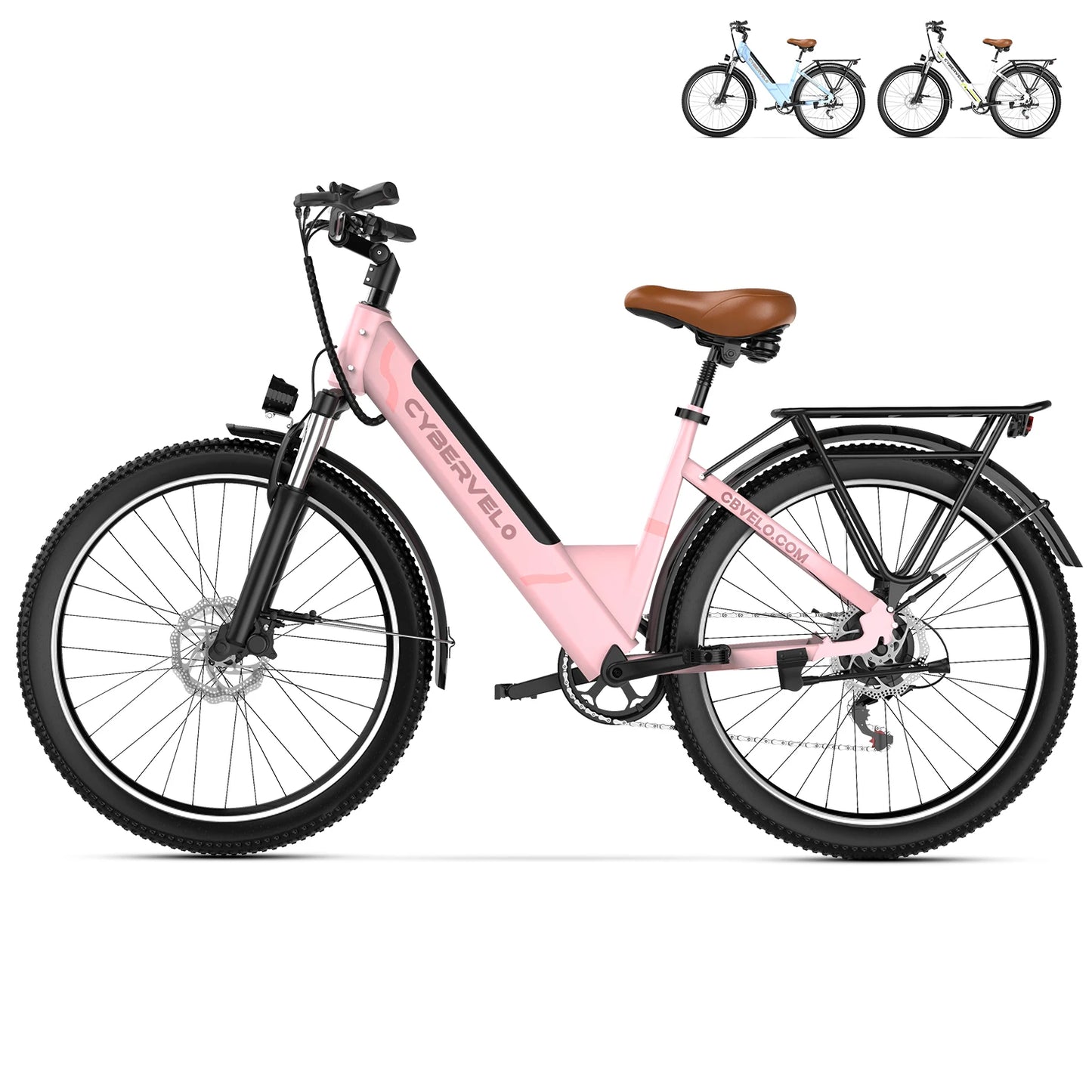 CYBERVELO EK2 1000W Step-Through Electric Bike For Adults