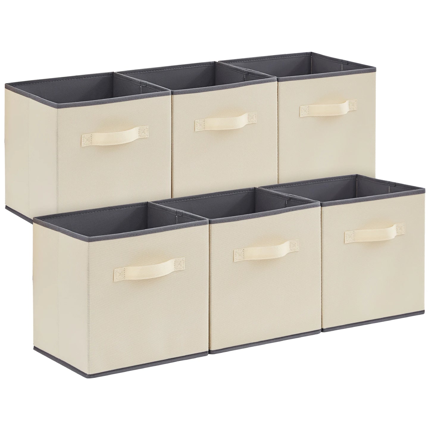 Lifewit Collapsible Fabric Storage Cubes Bins Set Shelf Organization