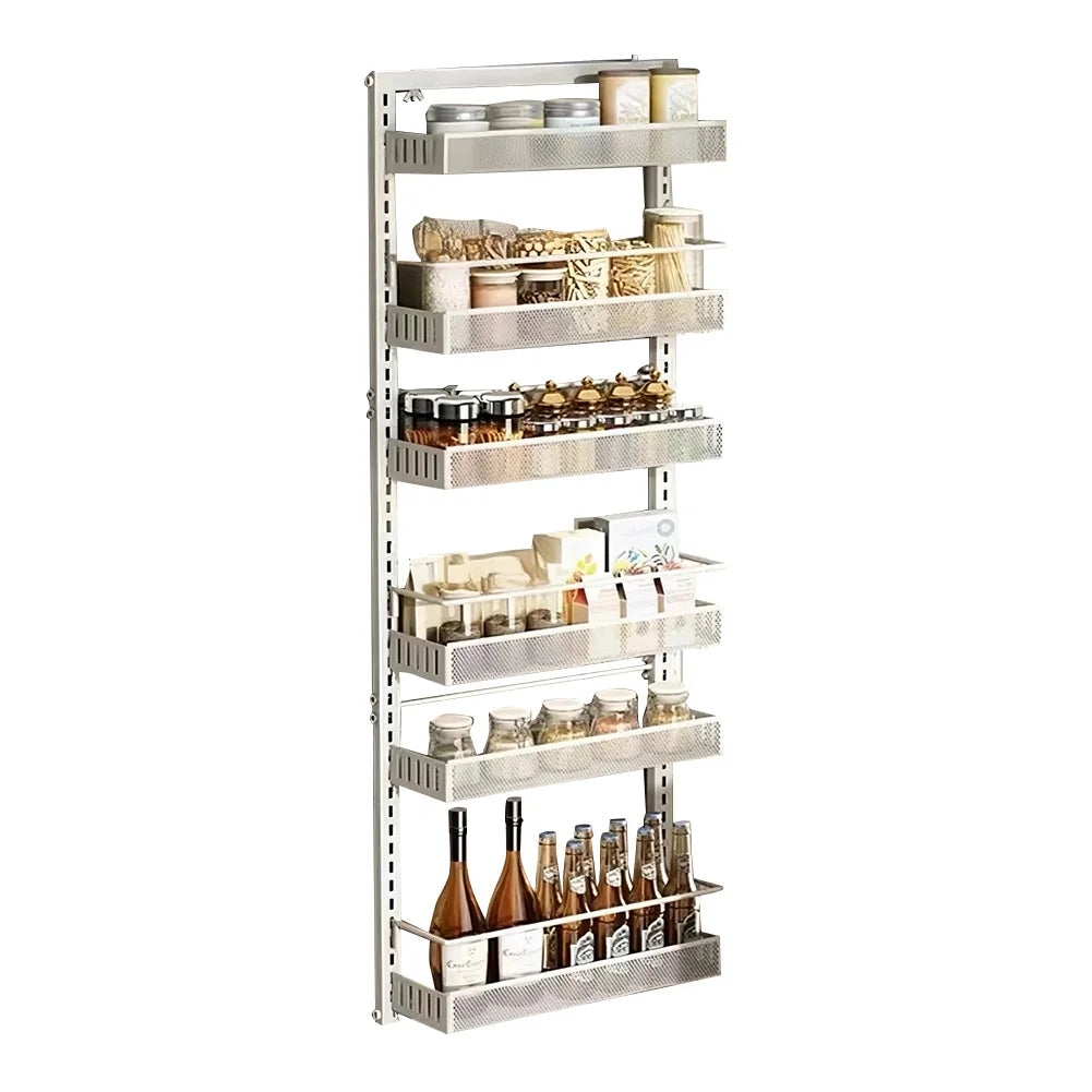 HiMISS 6 Tier Over Door Pantry Organizer With Adjustable Baskets