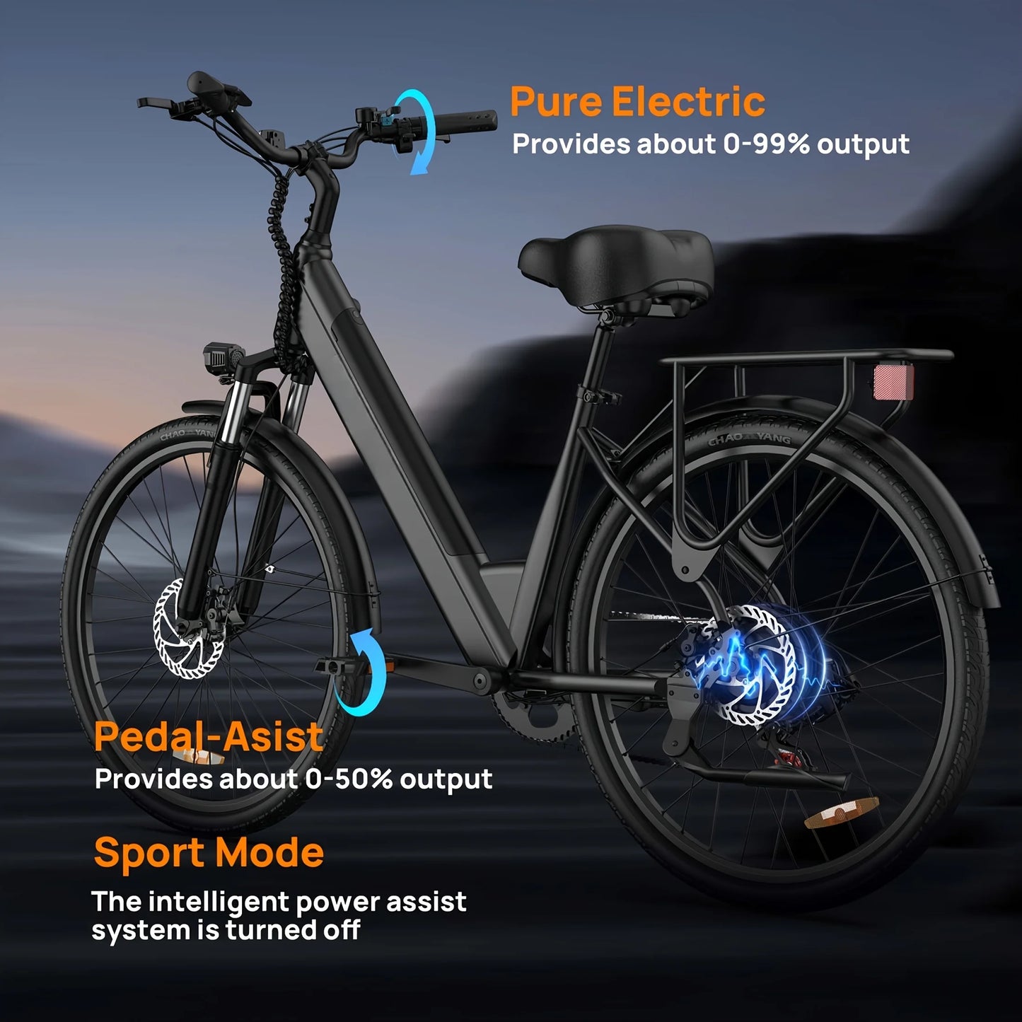 URLIFE 750W Ebike Commuter With 48V Battery And LCD