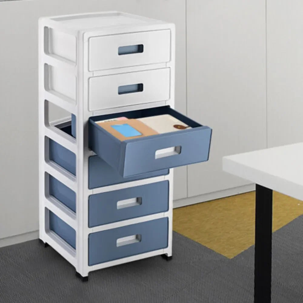 NONECN 6 Drawer Storage Organizer Cabinet On Wheels