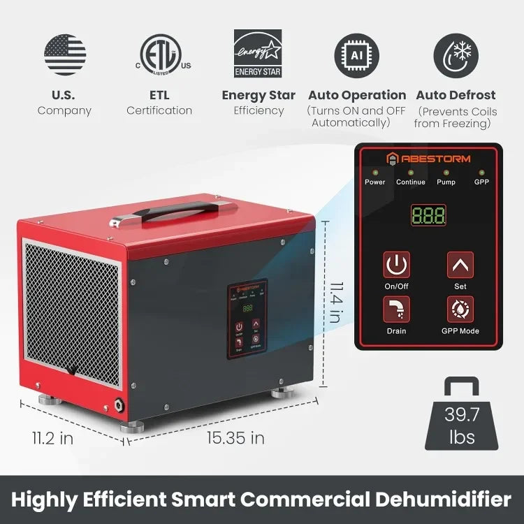 Crawl Space Dehumidifier With Pump 70 PPD Energy Star