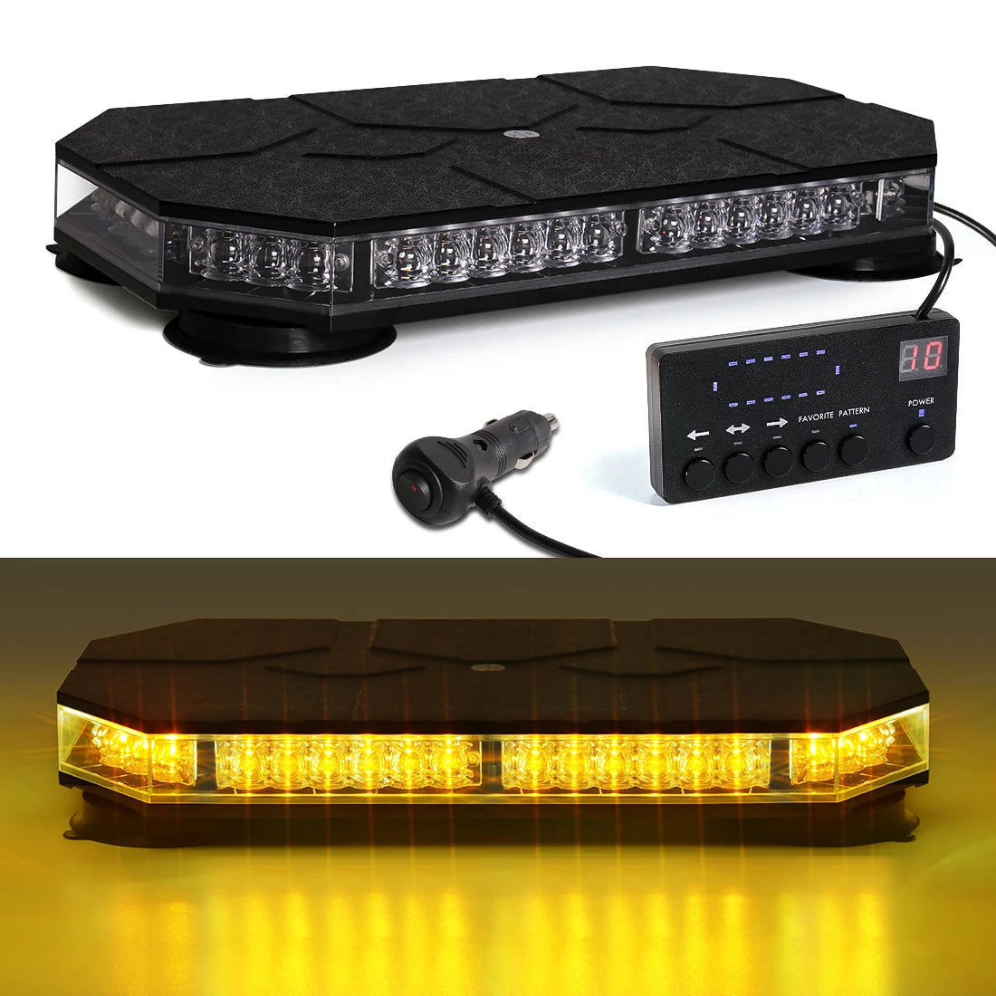 Magic Colorm 42 LED Car Roof Top Warning Light Strobe