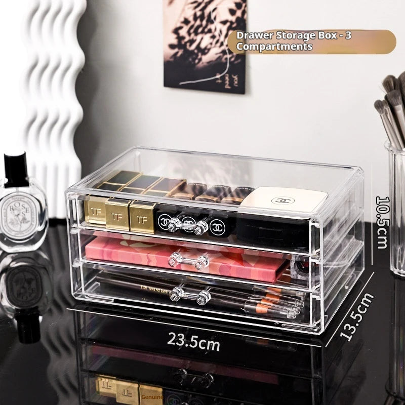 Desktop Drawer Makeup Storage Rack Acrylic Cosmetics And Jewelry Box