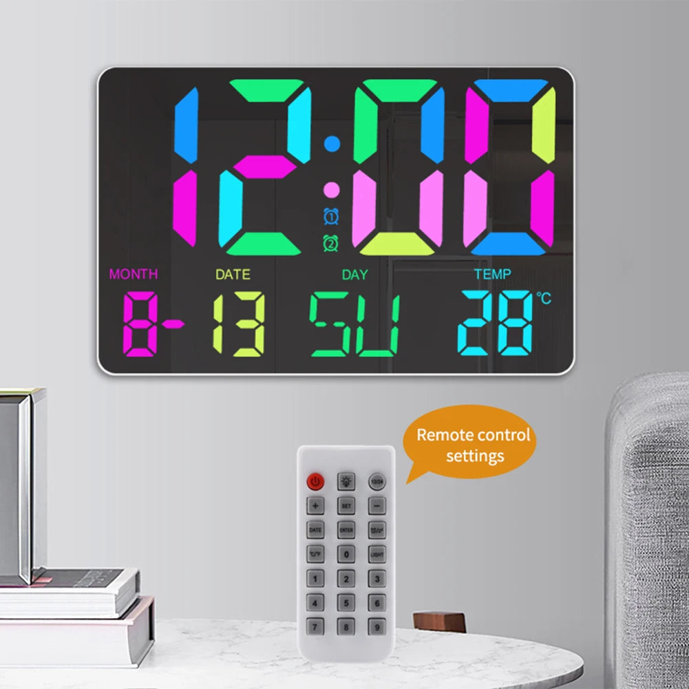 Shunmaii Digital Alarm Clock with Large Display and Auto Dimming