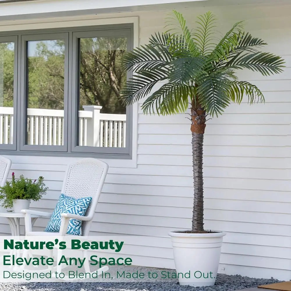 Artificial Coconut Palm 2 Silk Palms For Indoor Outdoor