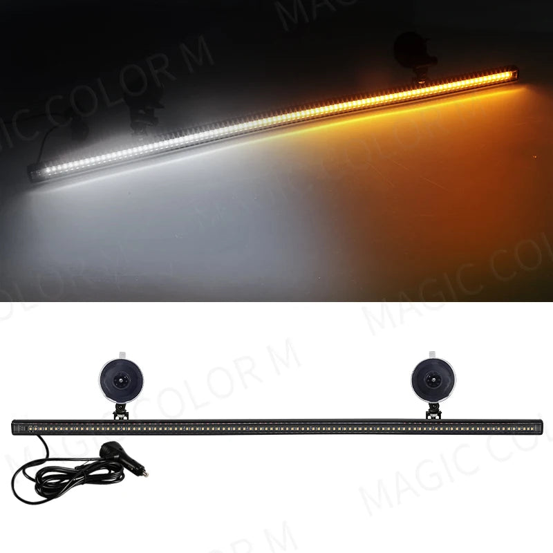 MAGIC COLORM 96 LED 3030 Beads Front Windshield Emergency Warning Light 12V
