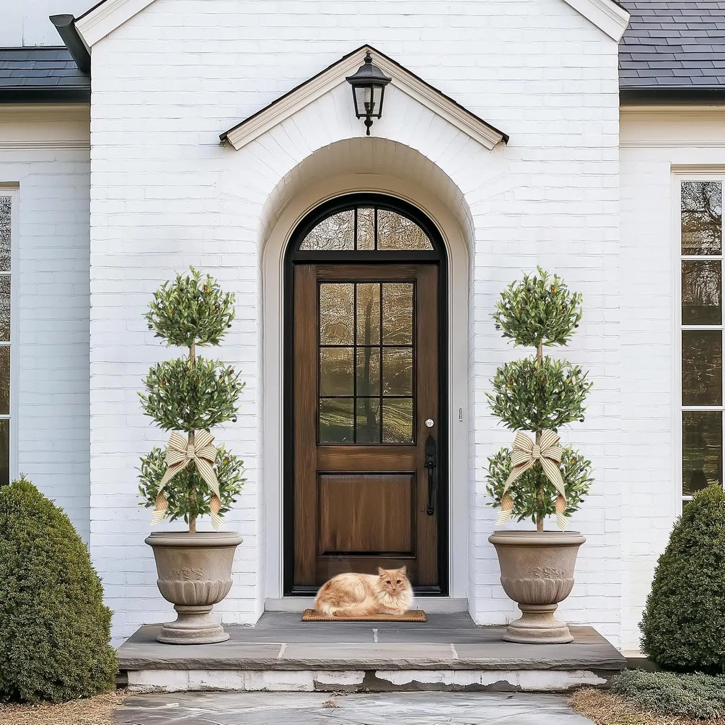 HiMISSCN Artificial Olive Tree With Planter For Home Office Decor