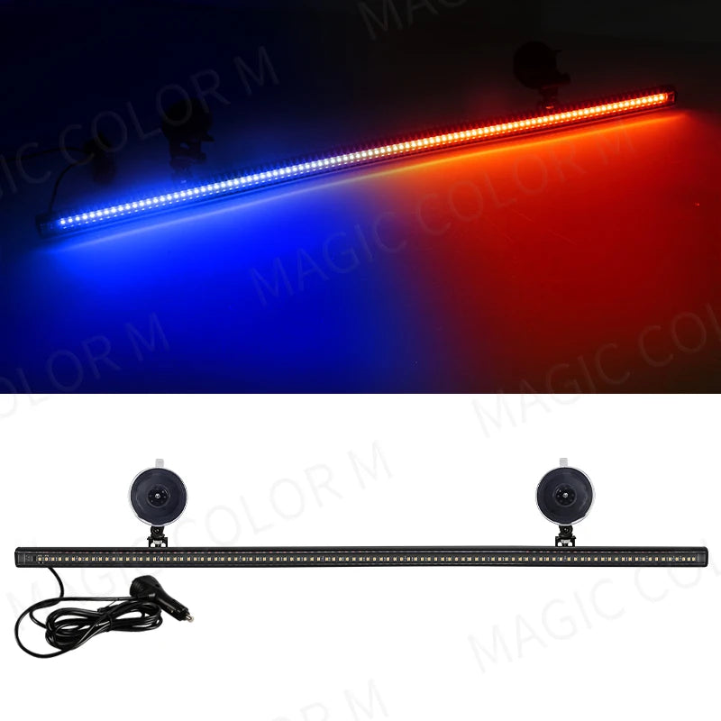 MAGIC COLORM 96 LED 3030 Beads Front Windshield Emergency Warning Light 12V