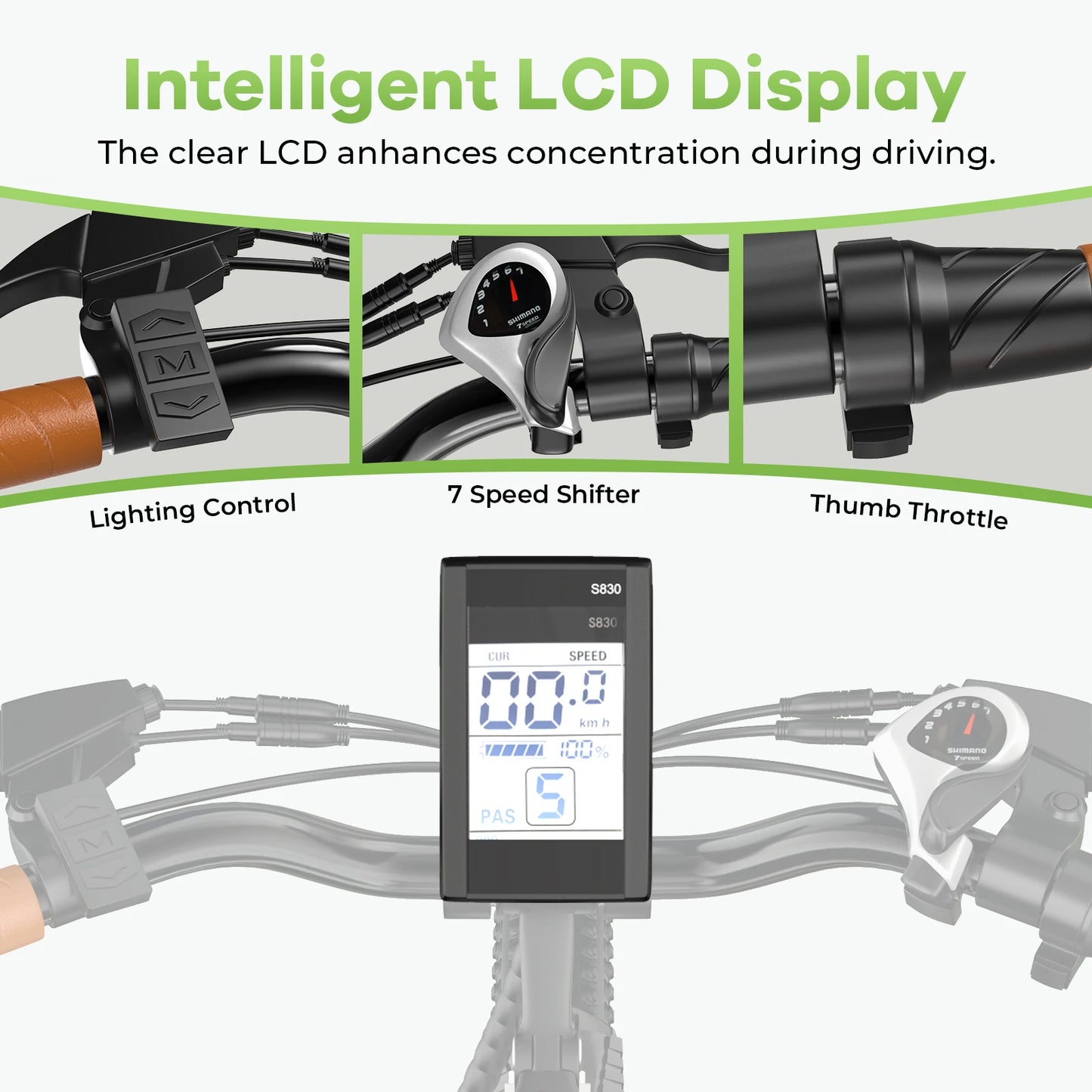 CYBERVELO EK2 1000W Step-Through Electric Bike For Adults