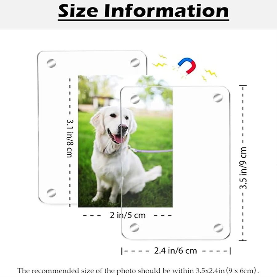 NONECN Car Visor Photo Clip Magnetic Frame Gift for Valentine's