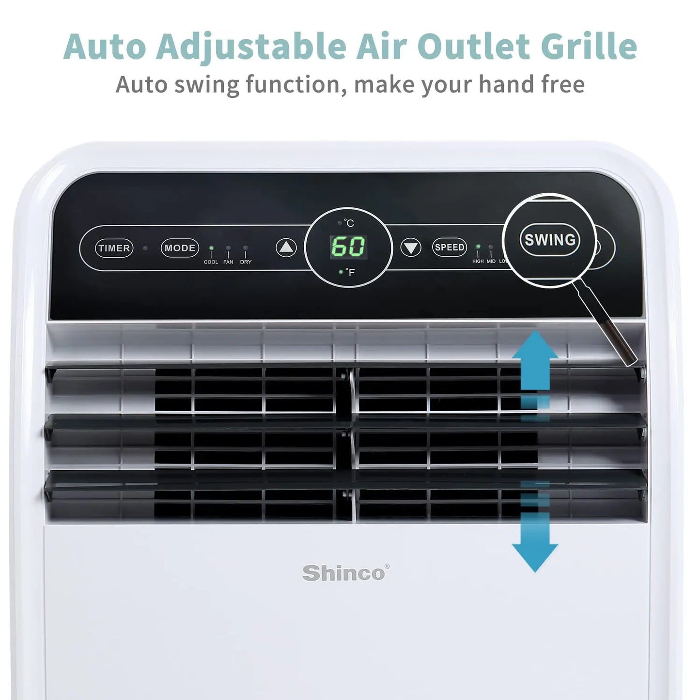 Shinco 12,000 BTU Smart WiFi Portable Air Conditioner