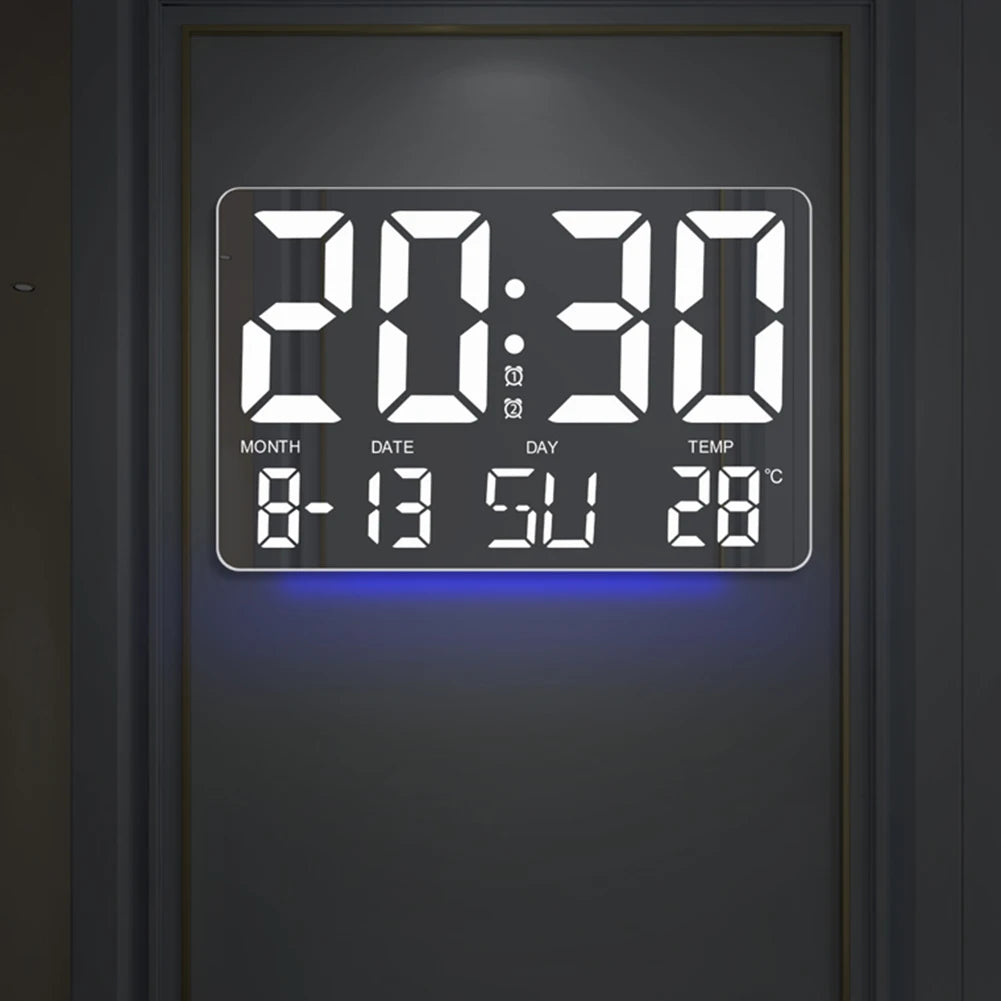Shunmaii Digital Alarm Clock with Large Display and Auto Dimming