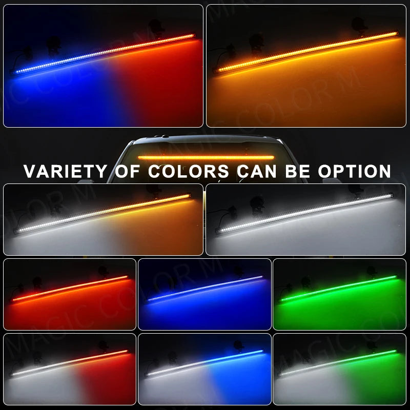 MAGIC COLORM 96 LED 3030 Beads Front Windshield Emergency Warning Light 12V