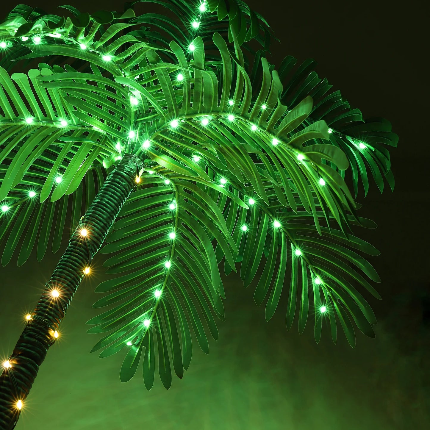 Solar LED Palm Tree Lighted Decoration For Tiki Bar