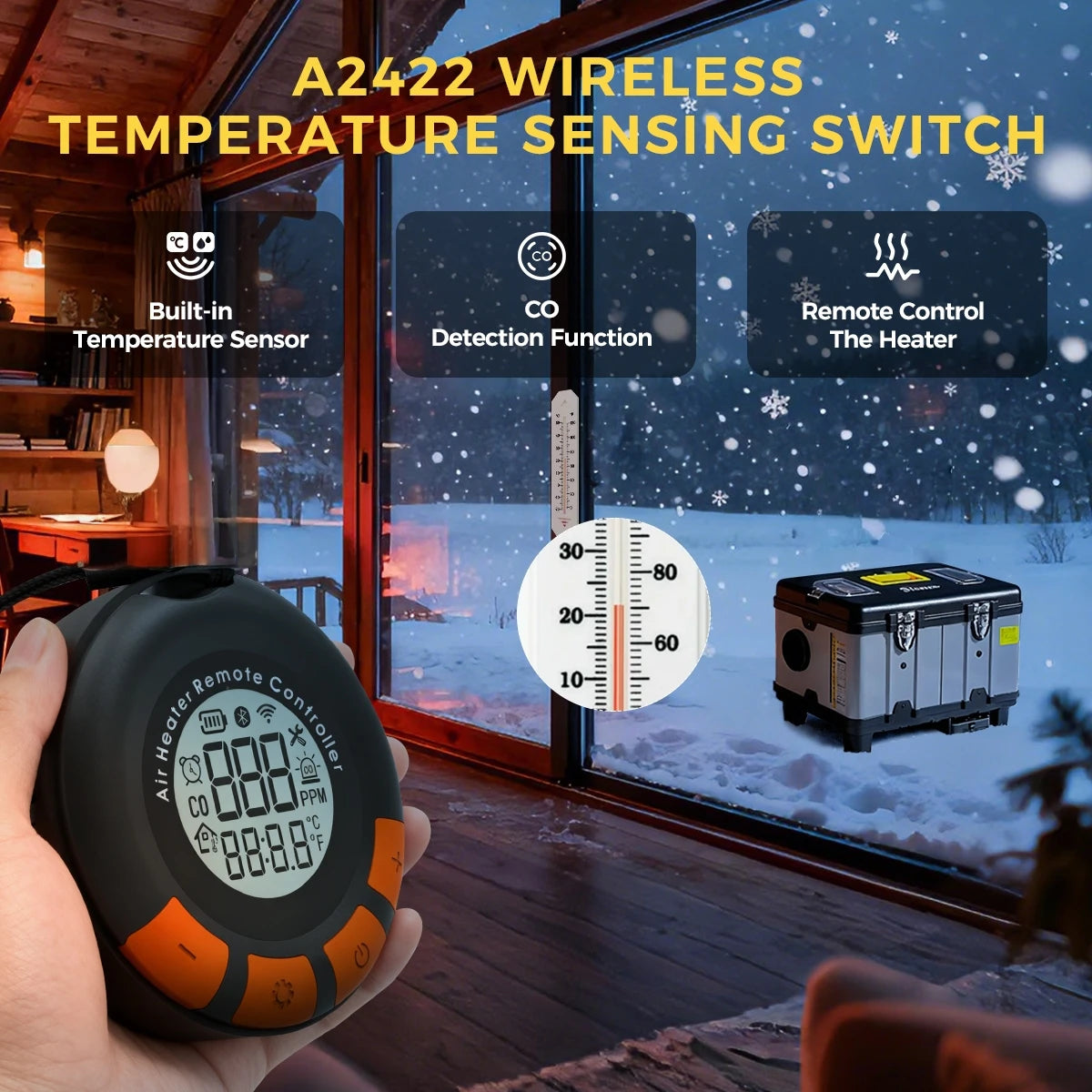 Sunster TB10PRO 8KW Diesel Heater With App Control CO Alarm