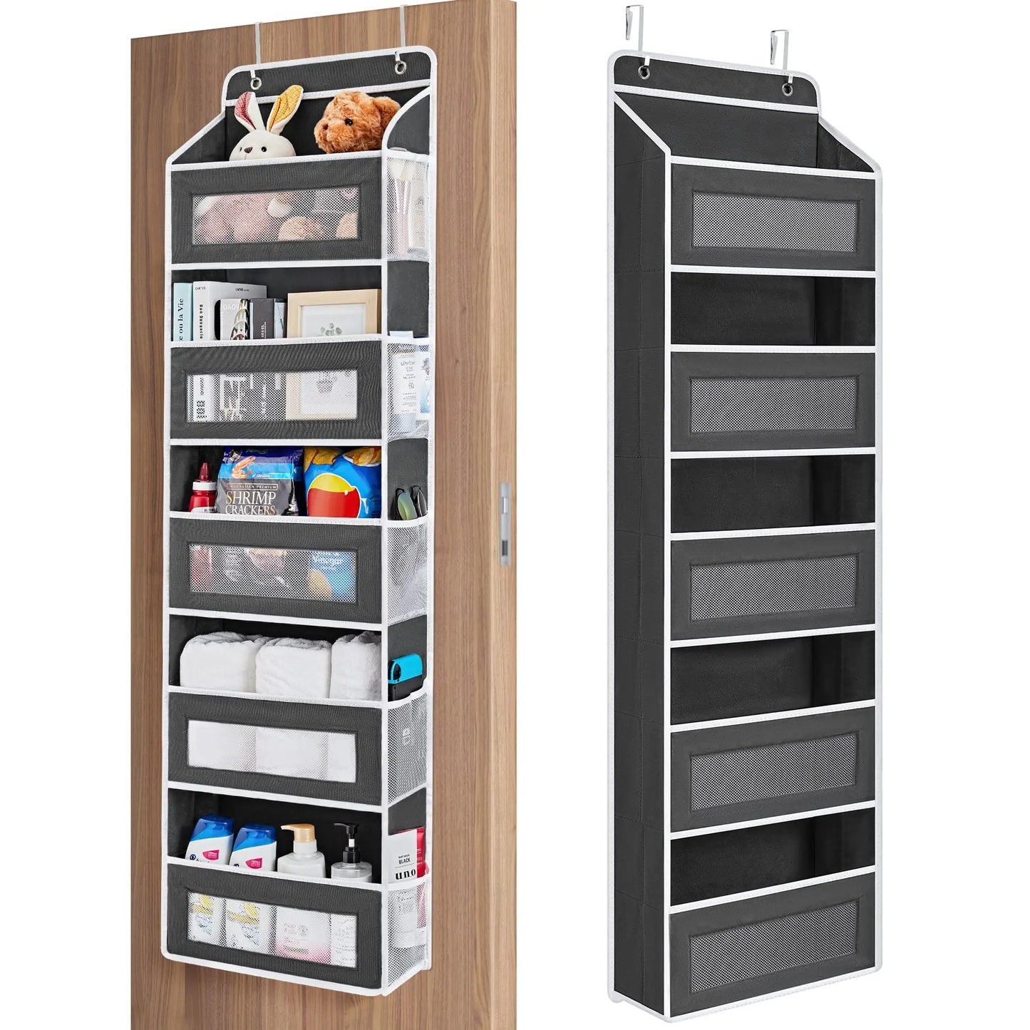 Over The Door 5 Shelf Organizer With Anti Tilt